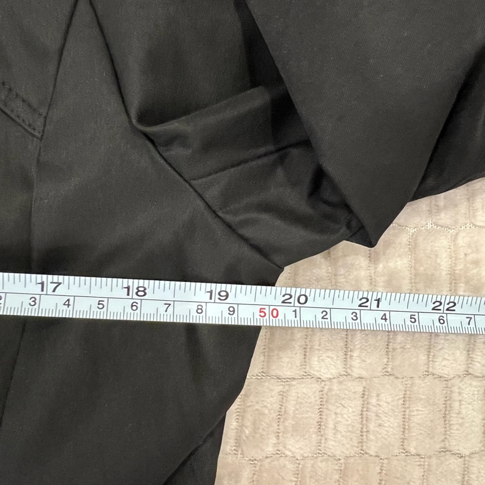 🚫SOLD ON MERC🚫 NWT Black Trench Coat women’s double breasted mid length sz 6 - Picture 10 of 14